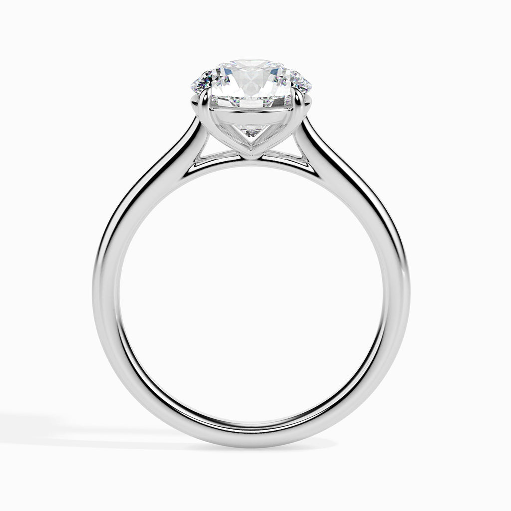 Adyant 2ct Round Moissanite Solitaire Ring for women by Cutiefy