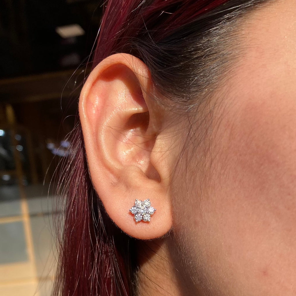 Moissanite designer earrings gift for her by Cutiefy