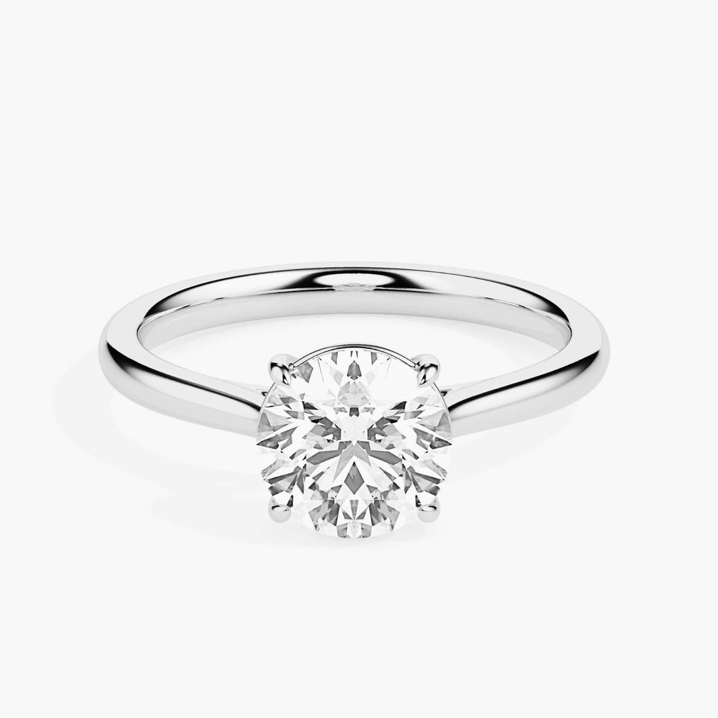 Jesel 1ct Round Moissanite Solitaire Ring for women by Cutiefy