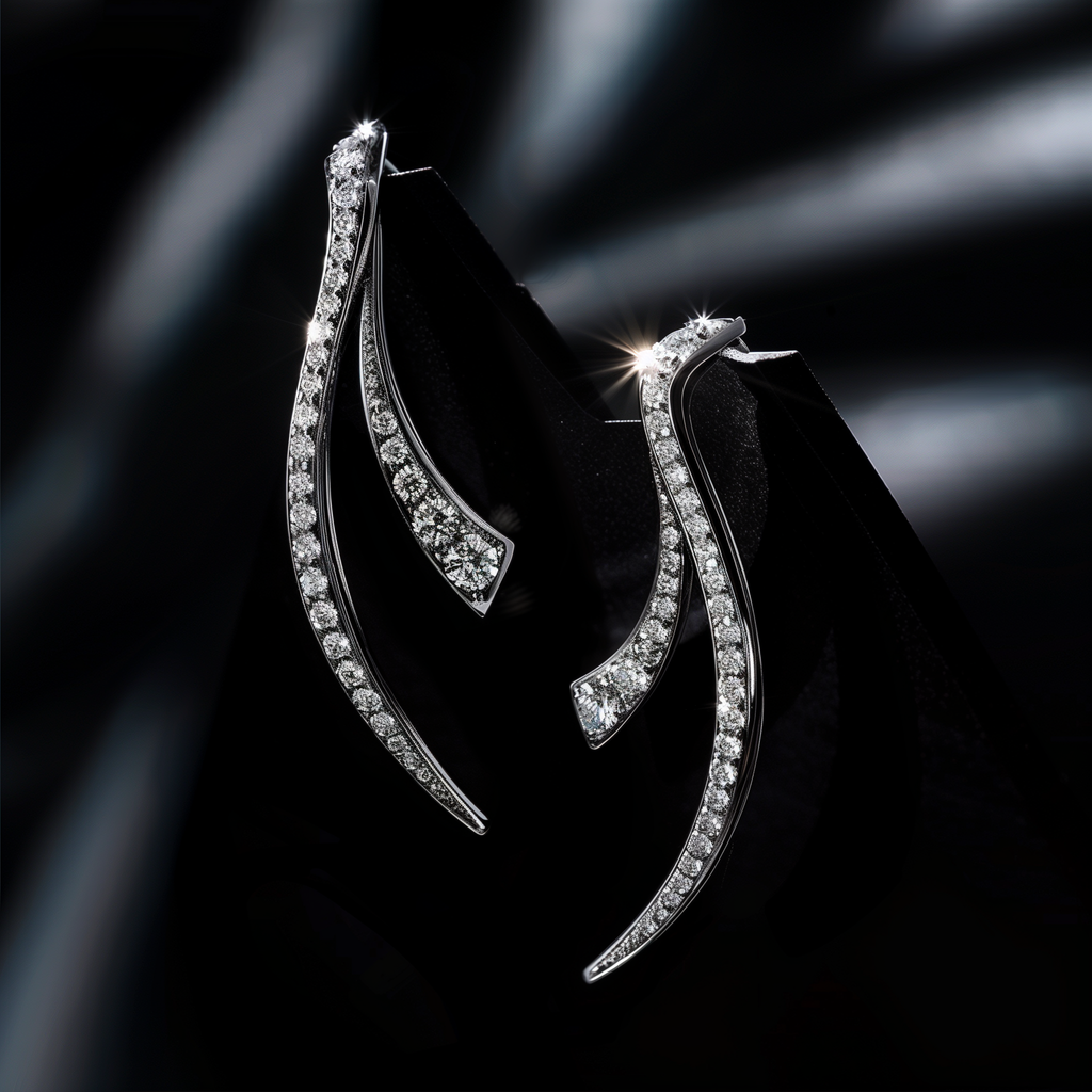 Moissanite designer earrings for her by Cutiefy