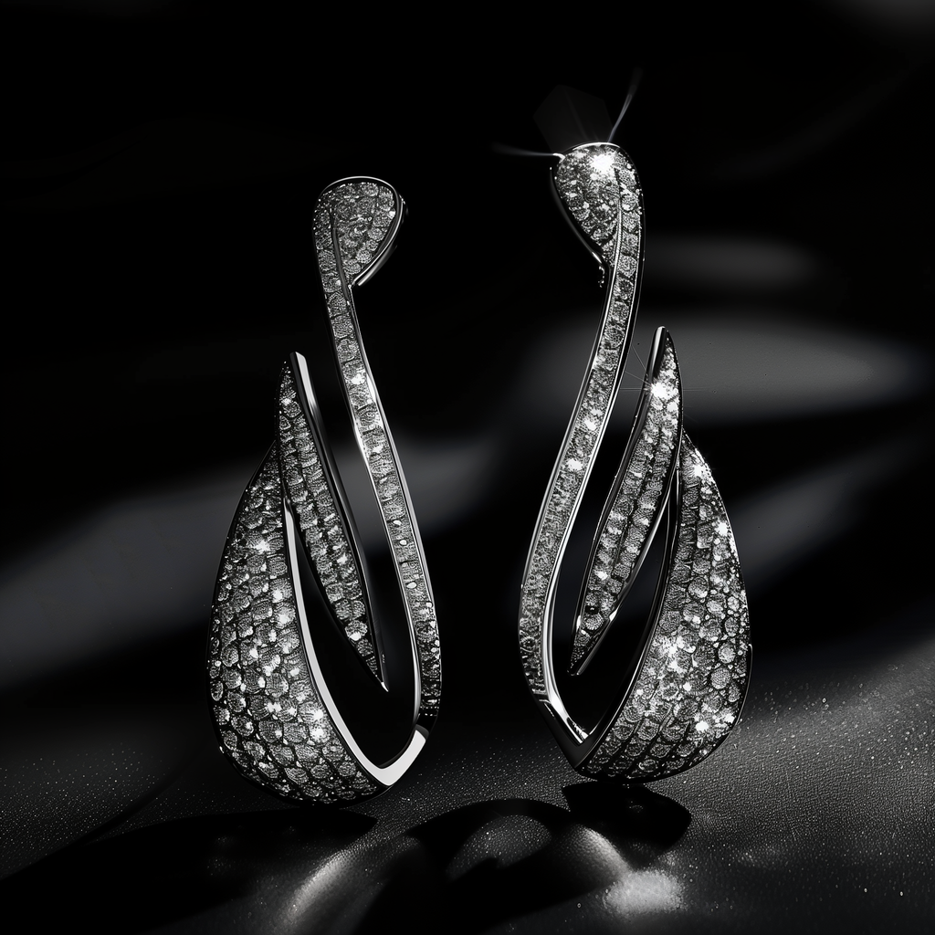Moissanite designer earrings for her by Cutiefy