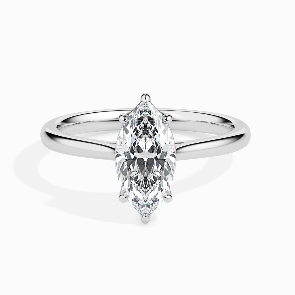 Manan 2ct Marquise Moissanite Solitaire Ring for women by Cutiefy