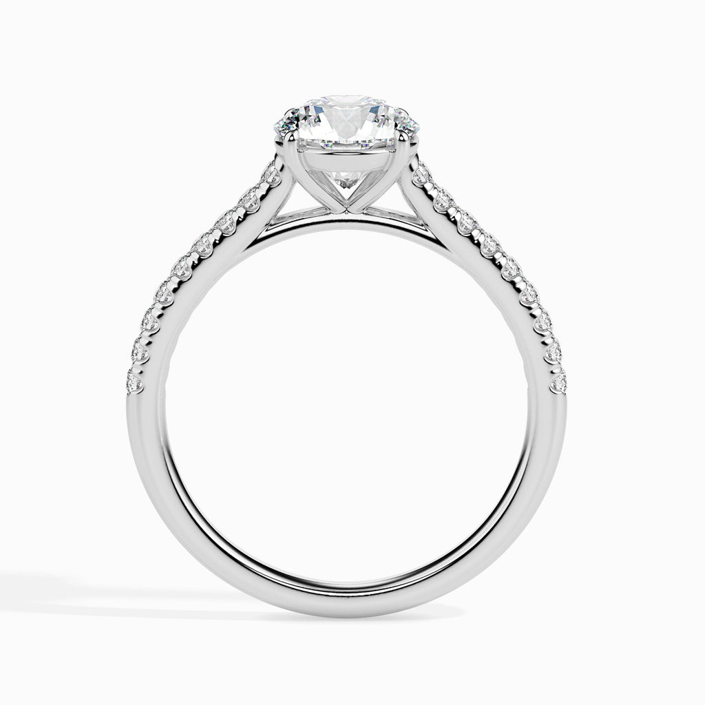 Fairy 0.65ct Round Moissanite Engagement Ring for women by Cutiefy