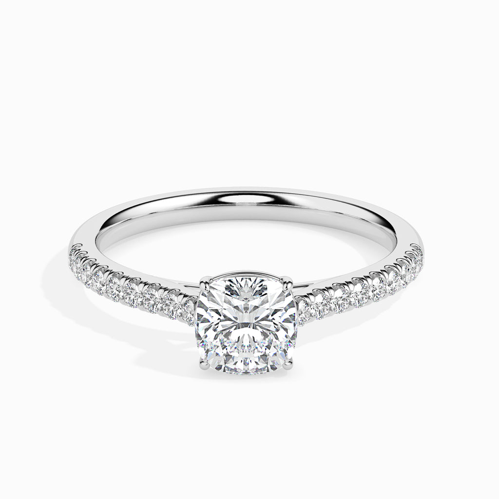 Prasama 1.18ct Round Moissanite Engagement Ring for women by Cutiefy