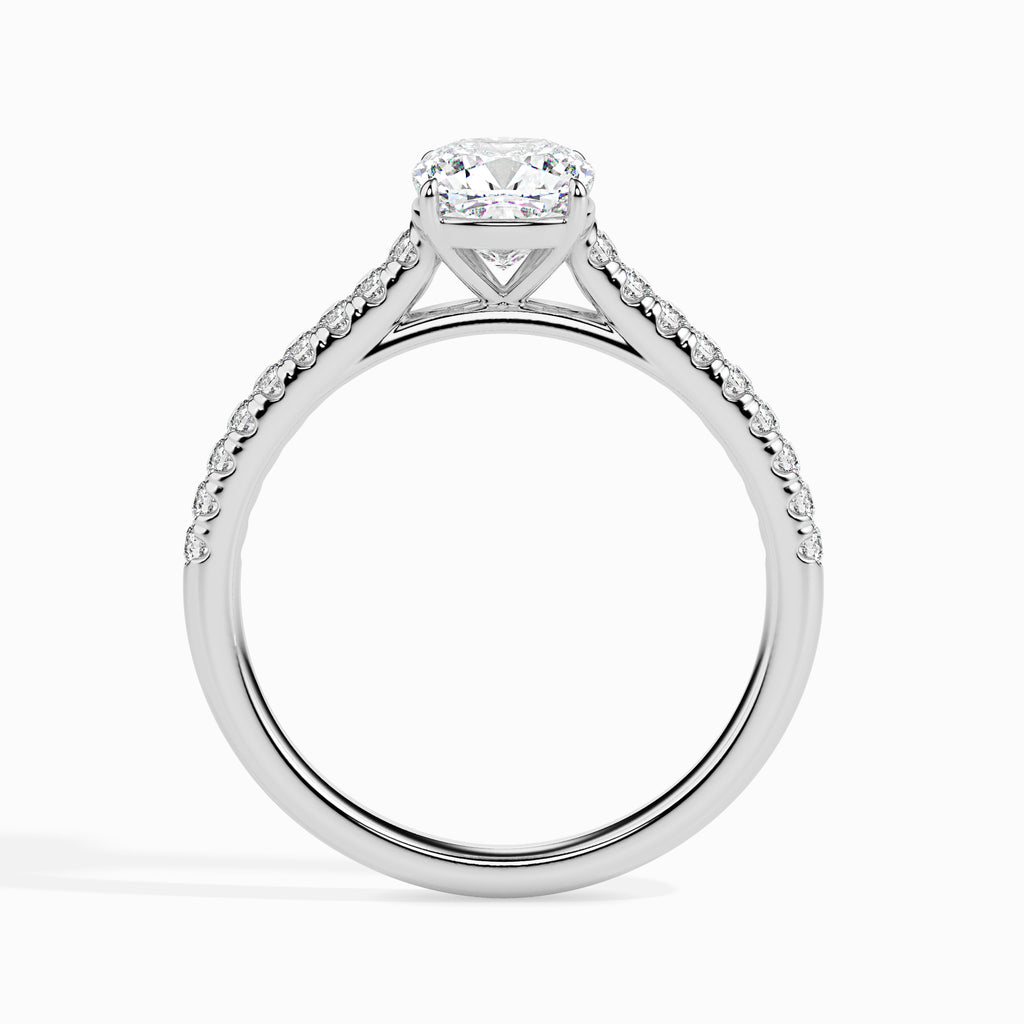 Prasama 1.18ct Round Moissanite Engagement Ring for women by Cutiefy