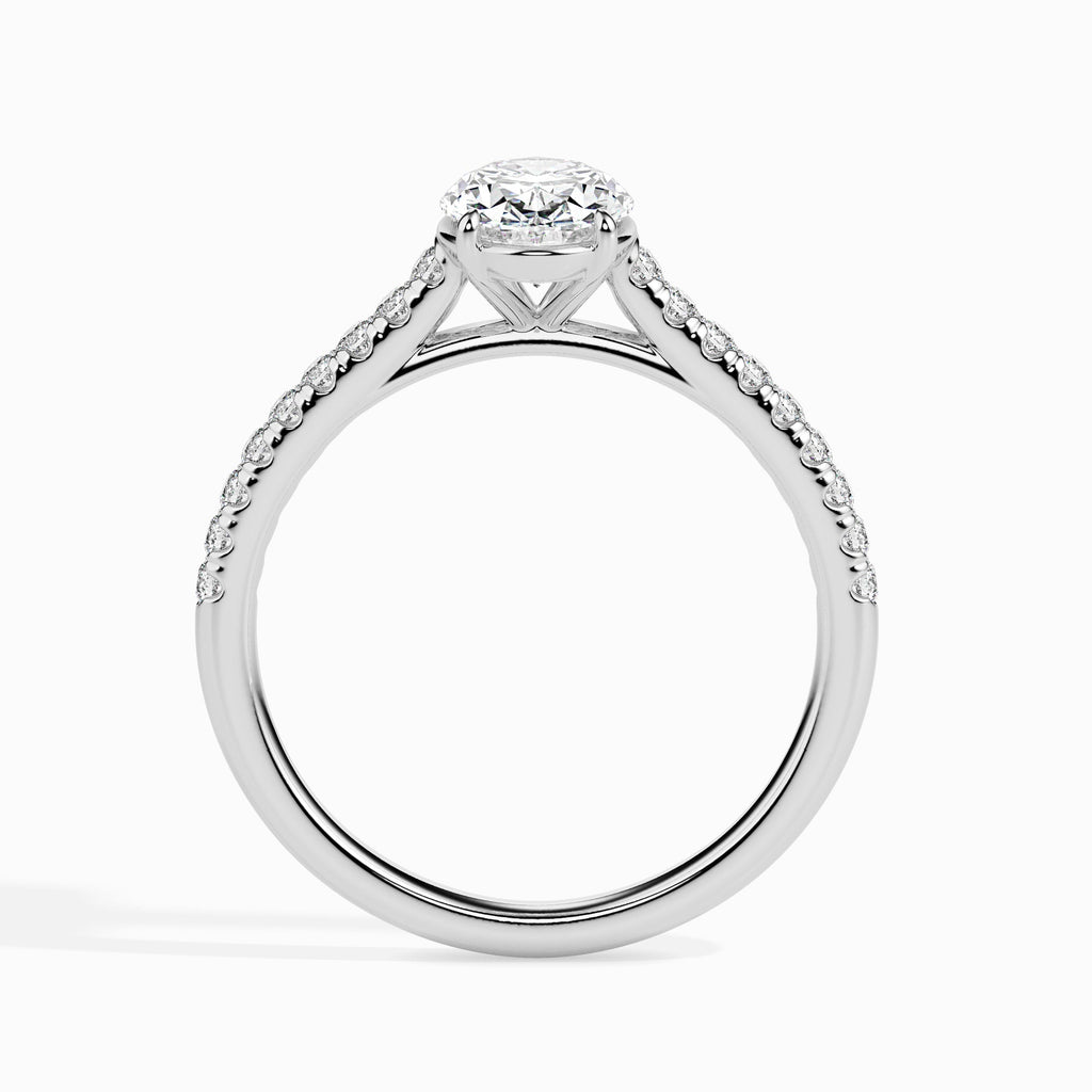 Ellie 1.68ct Oval Moissanite Engagement Ring for women by Cutiefy