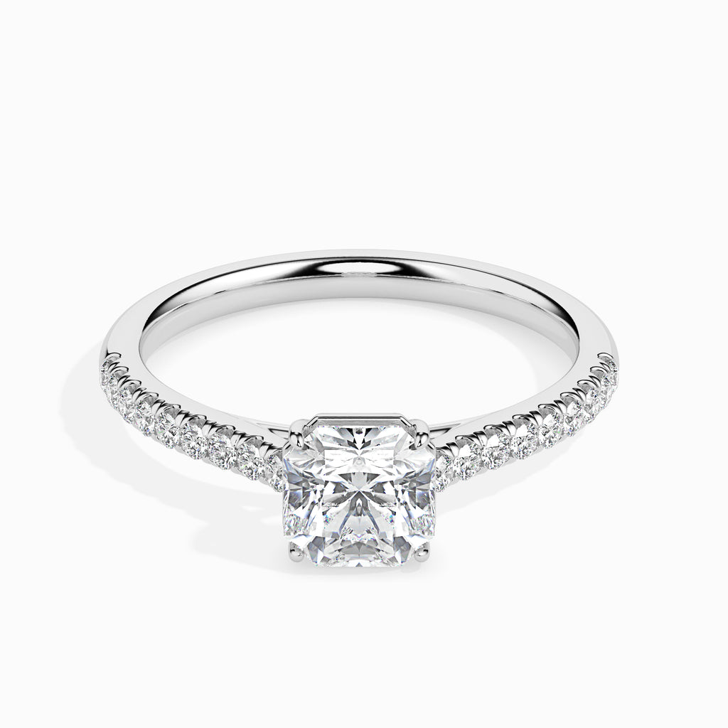 Meals 1.18ct Radiant Moissanite Engagement Ring for women by Cutiefy