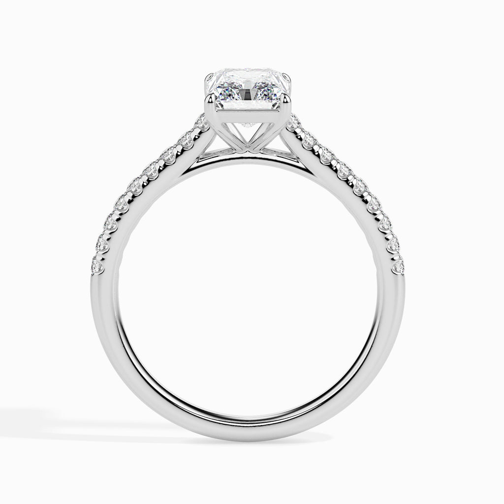 Waver 1.68ct Radiant Moissanite Engagement Ring for women by Cutiefy