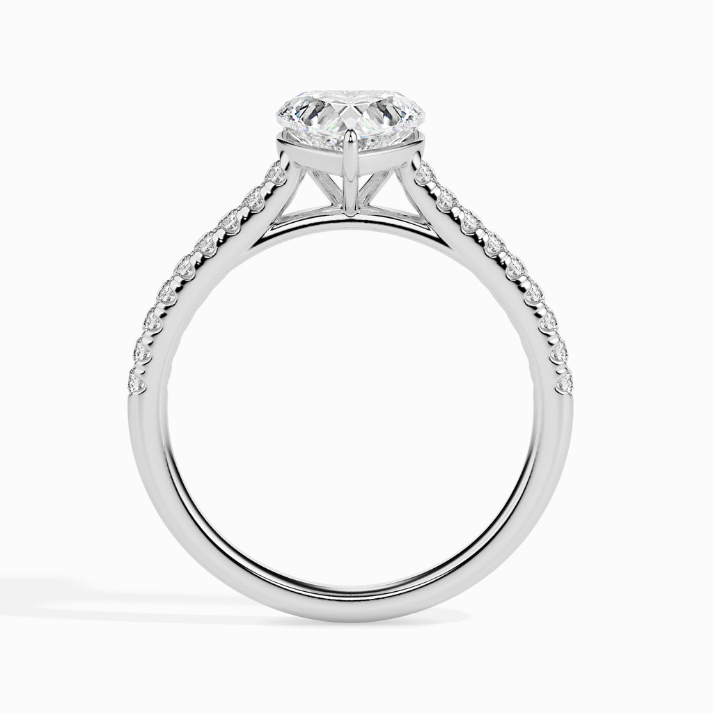 Jigyasa 1.18ct Heart Moissanite Engagement Ring for women by Cutiefy
