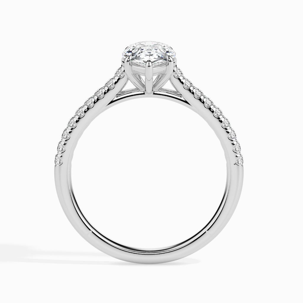 Mark 1.68ct Pear Moissanite Engagement Ring for women by Cutiefy
