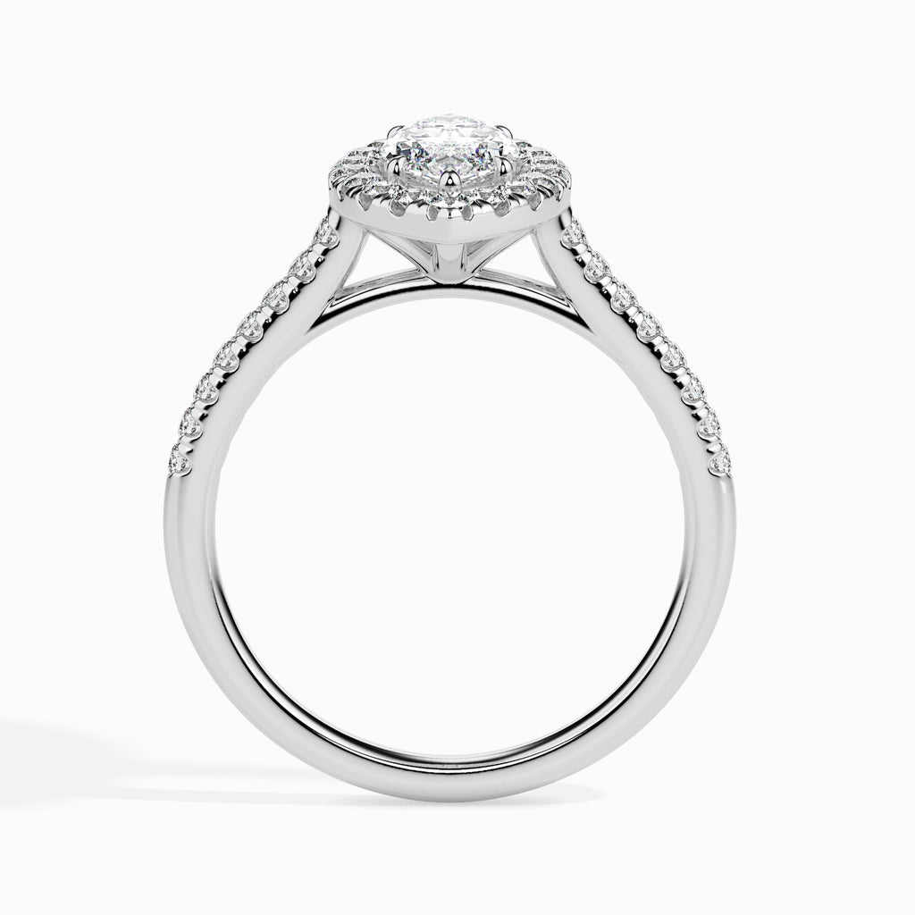 Blair 1.86ct Marquise Moissanite Halo Ring for women by Cutiefy