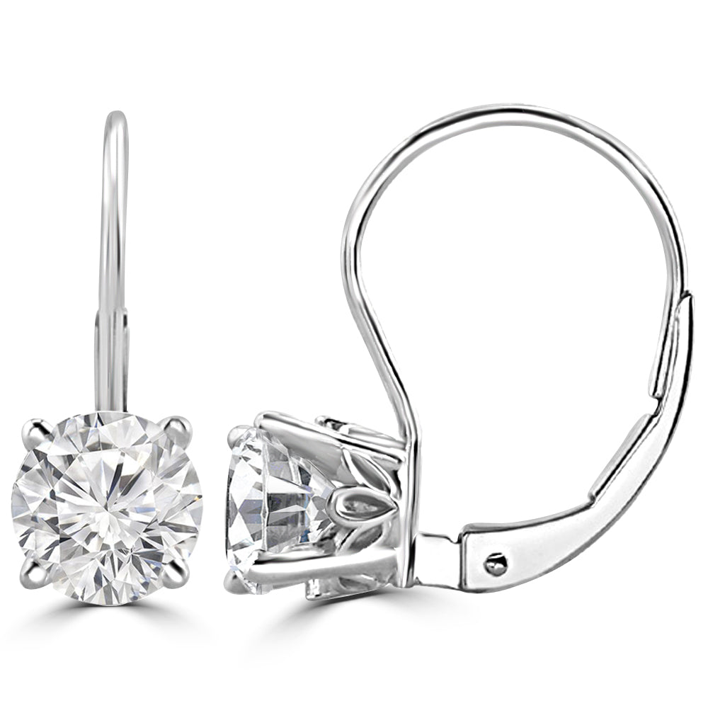 1.10ct Round Moissanite Bali Earrings for women by Cutiefy