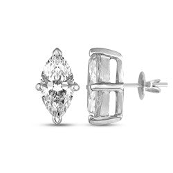 1.00ct Marquise Moissanite Stud Earrings for women by Cutiefy