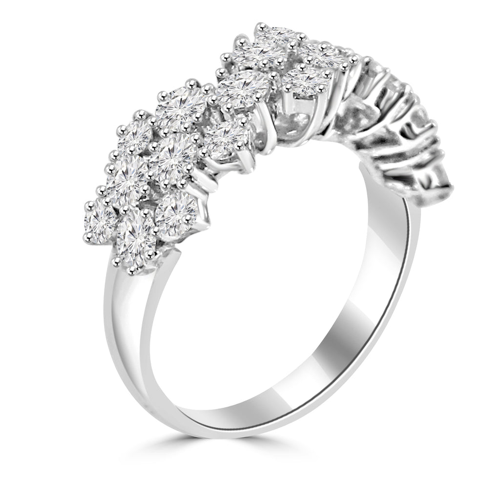 Moissanite solitaire Prelude silver ring for wife