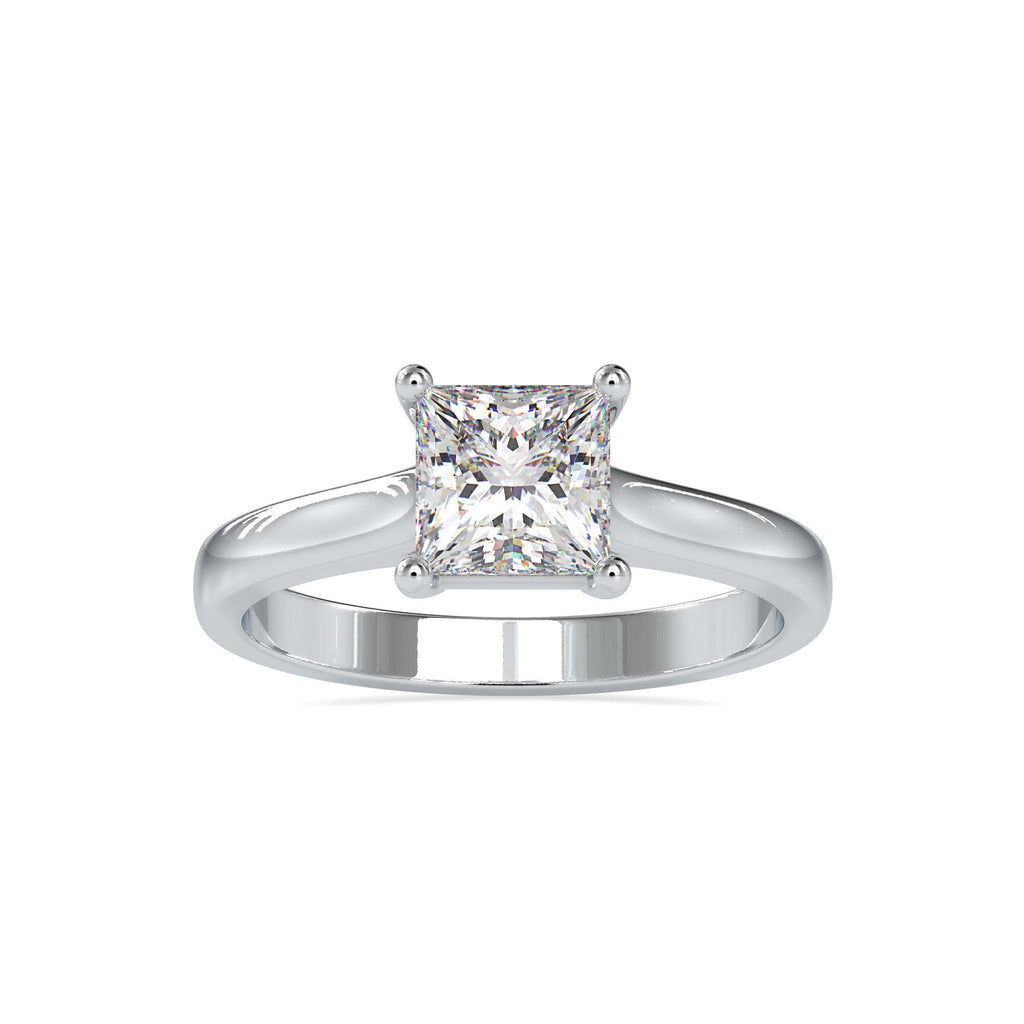 Sol 1.35ct Princess Moissanite Solitaire Ring for women by Cutiefy