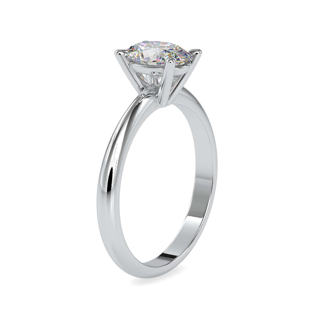 Pep Glow 1.01ct Oval Moissanite Solitaire Ring for women by Cutiefy