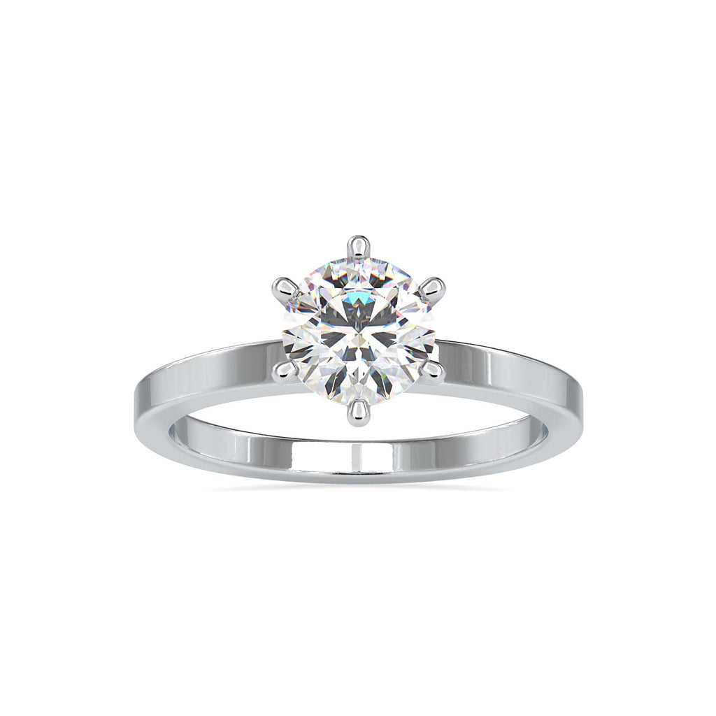 Sophia 1.11ct Round Moissanite Solitaire Ring for women by Cutiefy