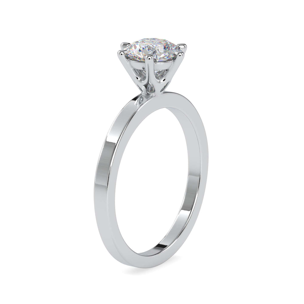 Sophia 1.11ct Round Moissanite Solitaire Ring for women by Cutiefy