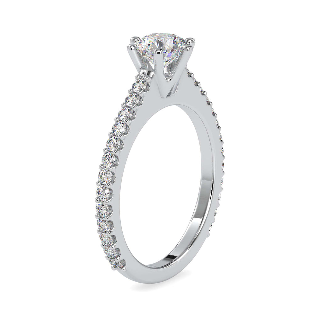 Layla 1.2ct Round Moissanite Engagement Ring for women by Cutiefy