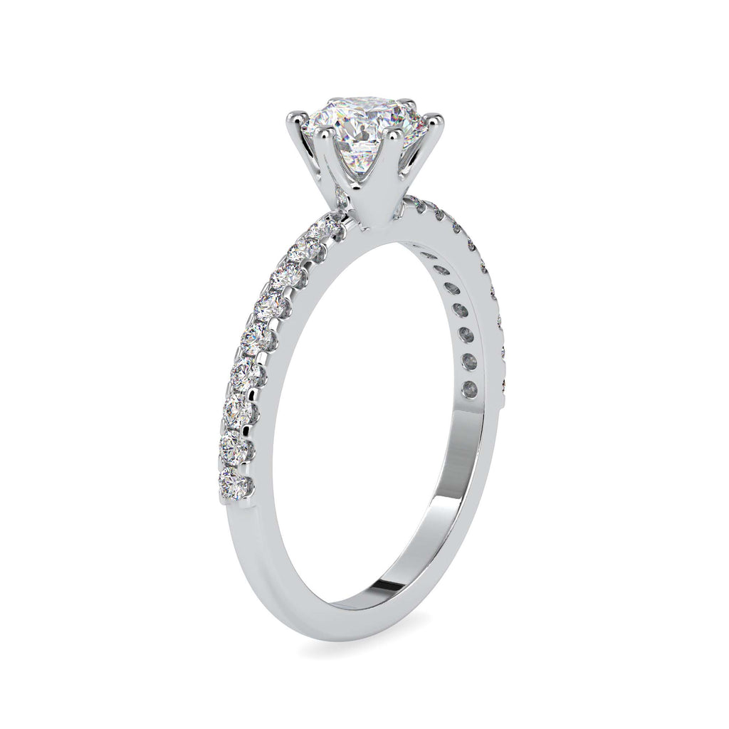 Emma 1.11ct Round Moissanite Engagement Ring for women by Cutiefy