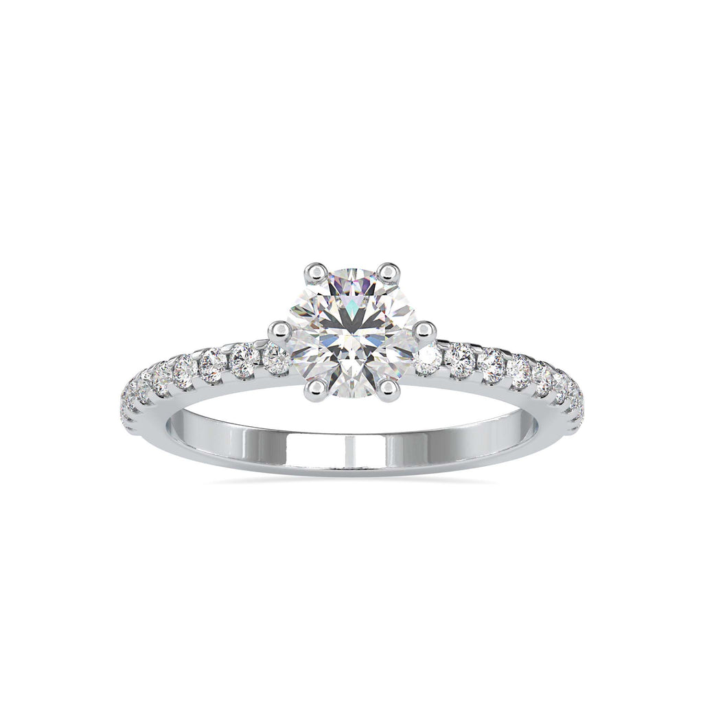 Emma 1.11ct Round Moissanite Engagement Ring for women by Cutiefy