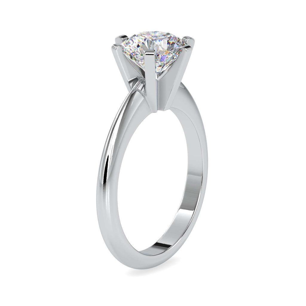 Floret 1.99ct Round Moissanite Solitaire Ring for women by Cutiefy