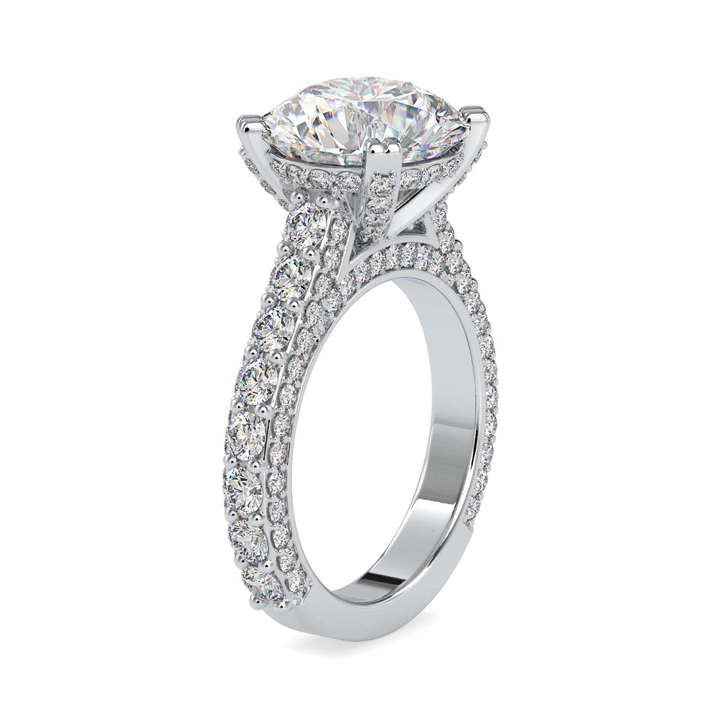 Madison 6.82ct Round Moissanite Engagement Ring for women by Cutiefy