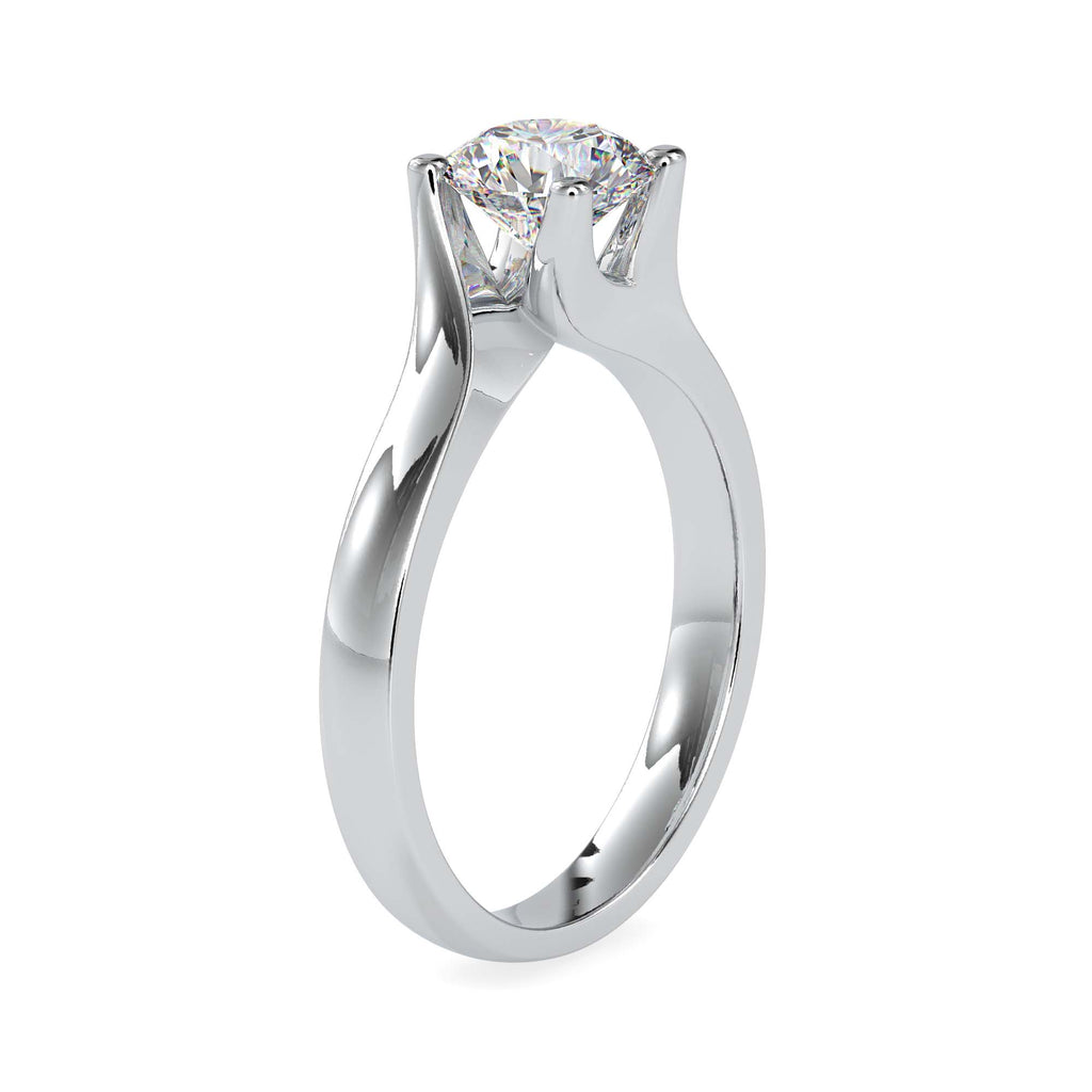 Naomi 1.13ct Round Moissanite Solitaire Ring for women by Cutiefy