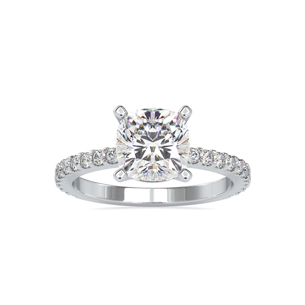 Sophisticate 2.82ct Cushion Moissanite Engagement Ring for women by Cutiefy