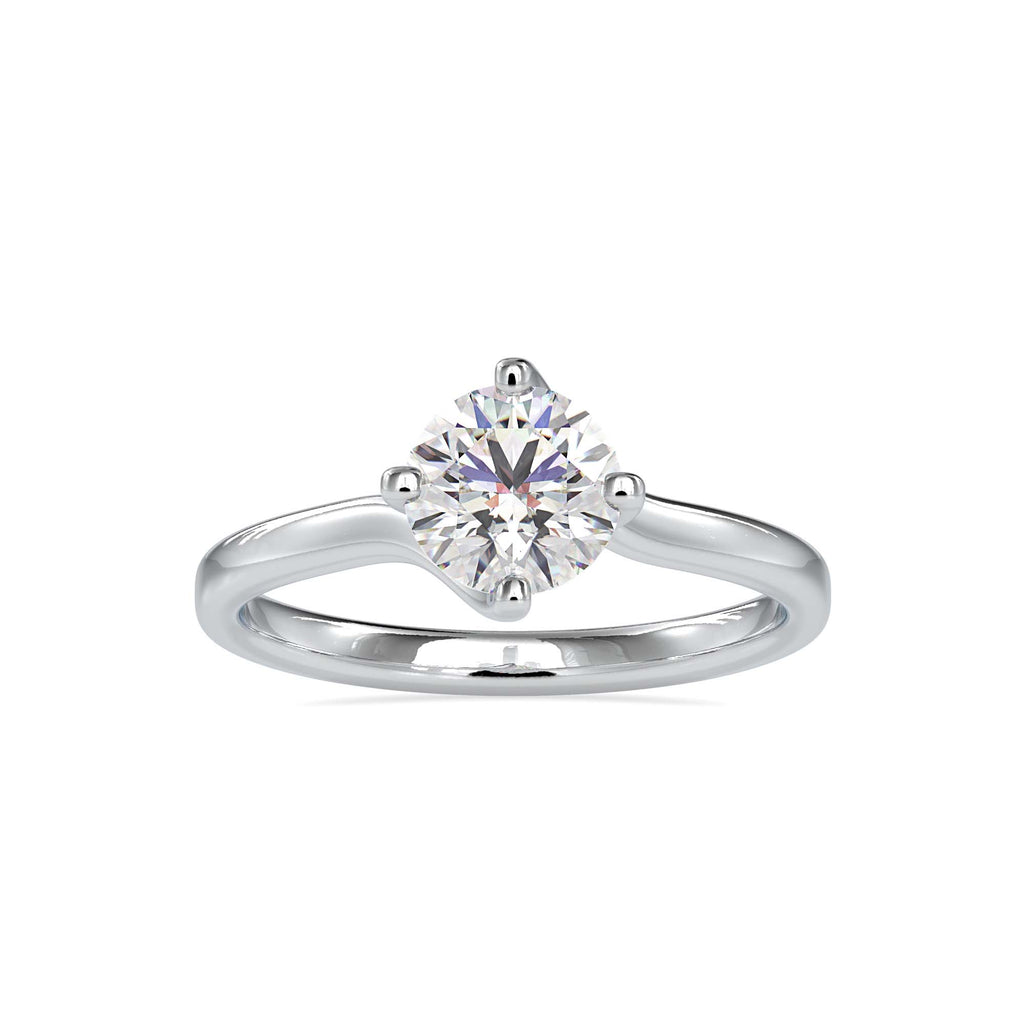 Beth 1.16ct Round Moissanite Solitaire Ring for women by Cutiefy