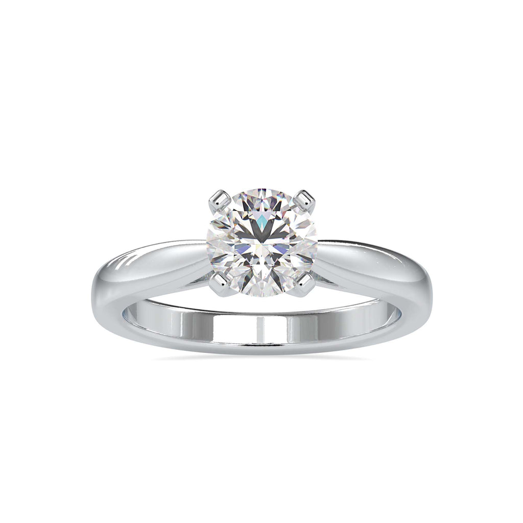 Myra 1.14ct Round Moissanite Solitaire Ring for women by Cutiefy