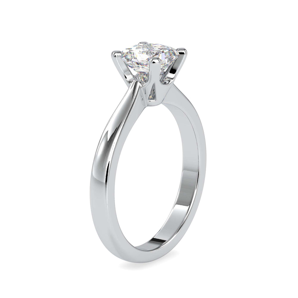 Helix 1.23ct Princess Moissanite Solitaire Ring for women by Cutiefy