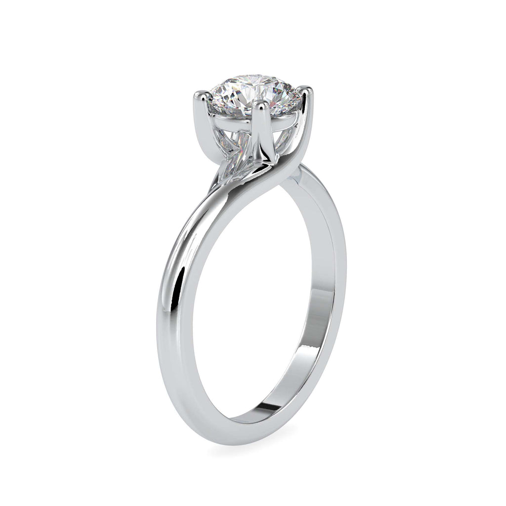 Leslie 1.14ct Round Moissanite Solitaire Ring for women by Cutiefy