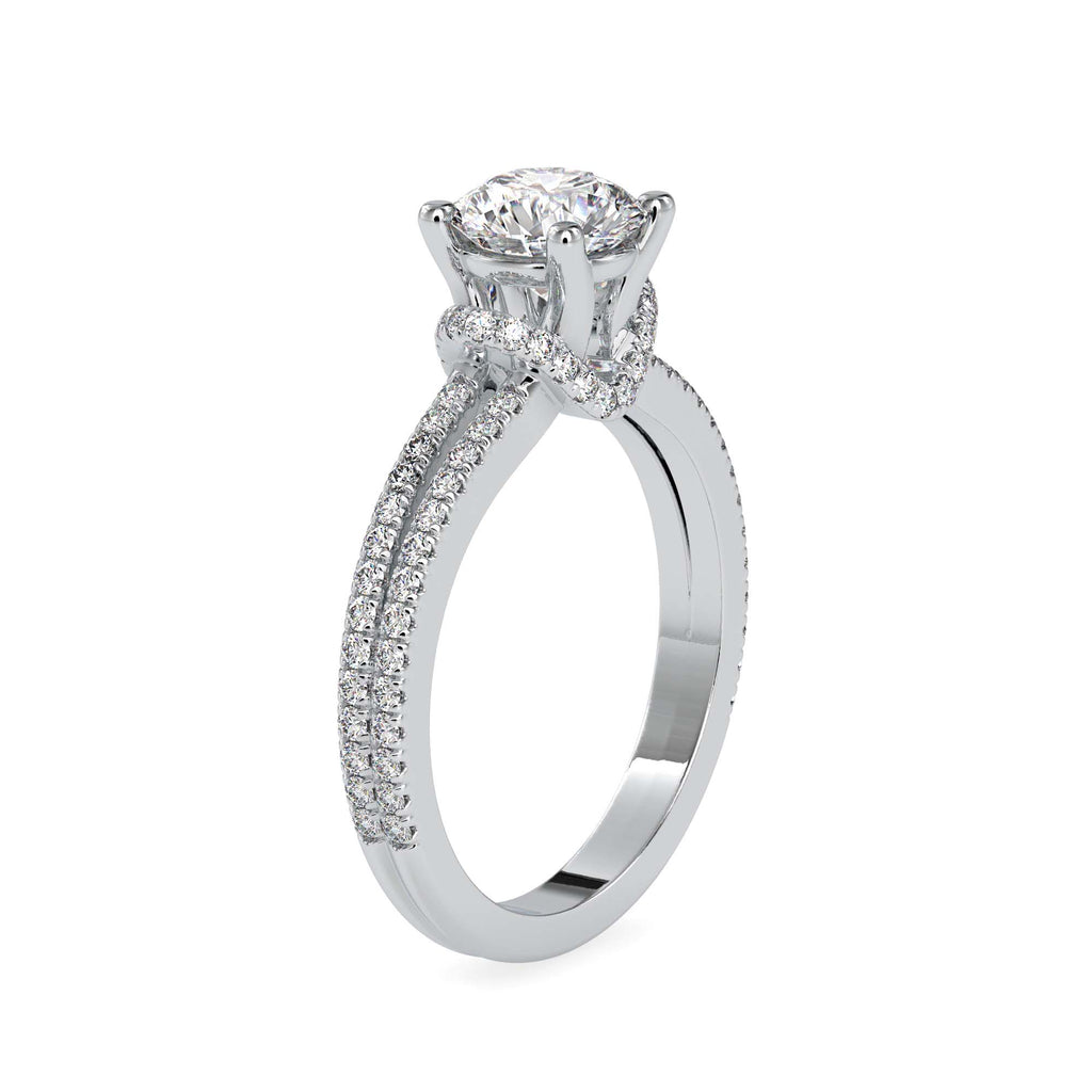 Audrey 1.49ct Round Moissanite Engagement Ring for women by Cutiefy