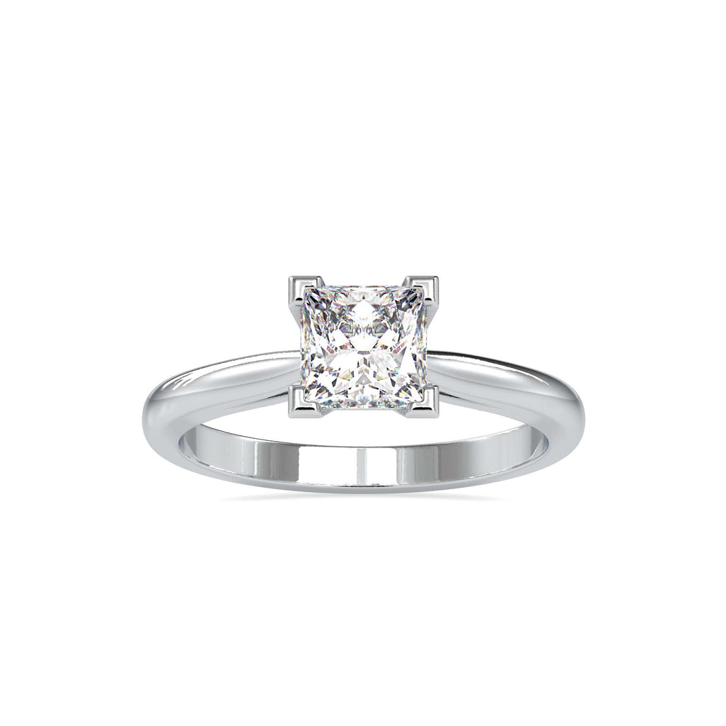 Arch 1.23ct Princess Moissanite Solitaire Ring for women by Cutiefy