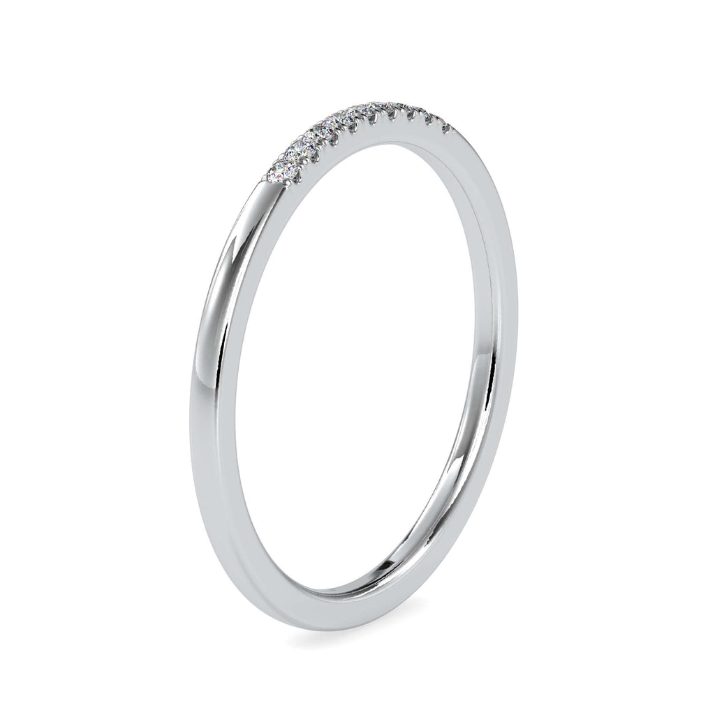 Moissanite solitaire Aqueduct silver ring for women