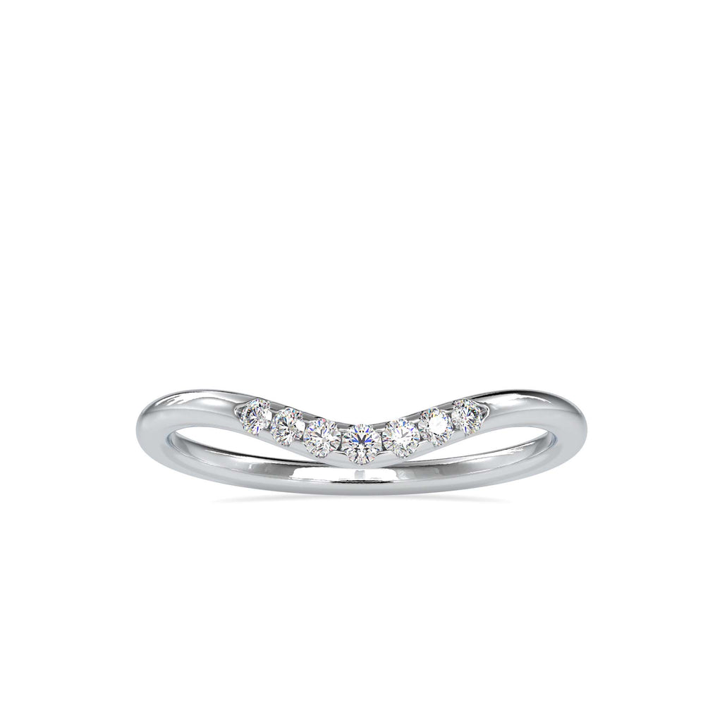 Moissanite solitaire Alex silver ring for wife