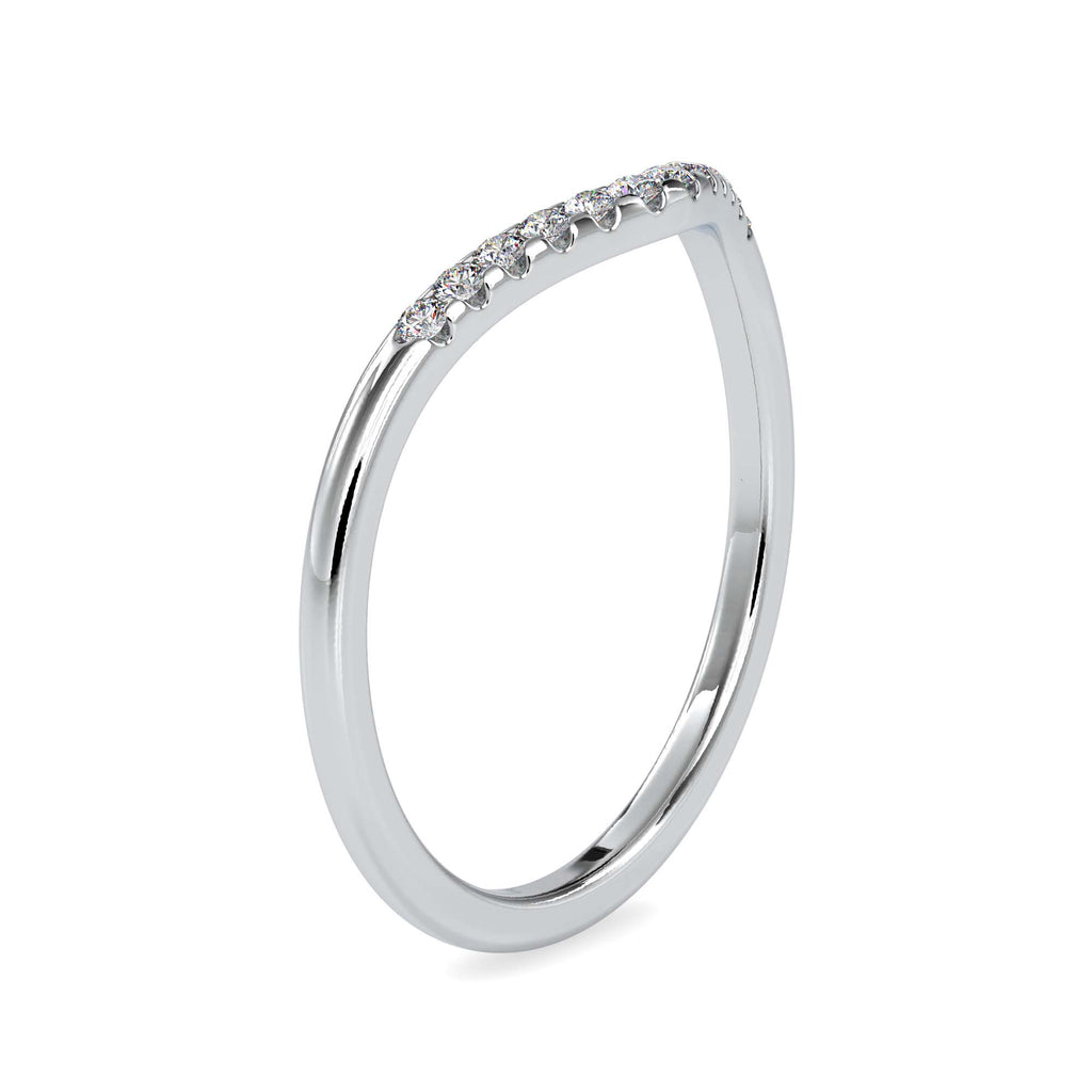 Moissanite solitaire Apex silver ring design