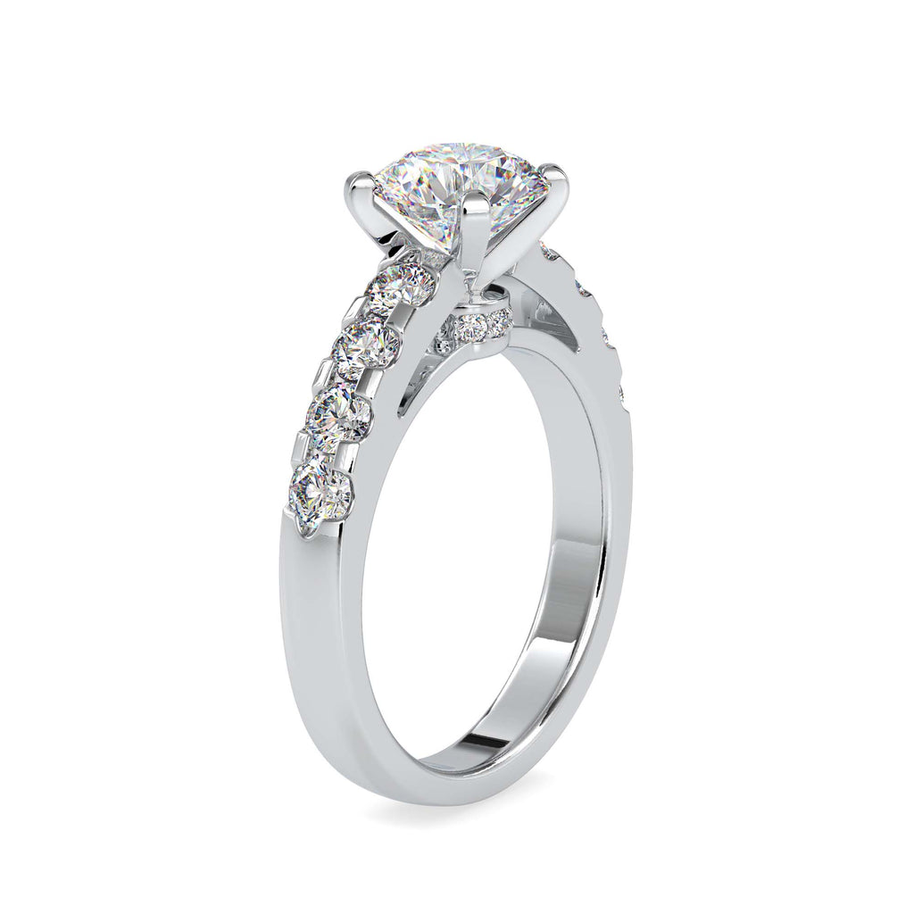 Stella 2.3ct Round Moissanite Engagement Ring for women by Cutiefy