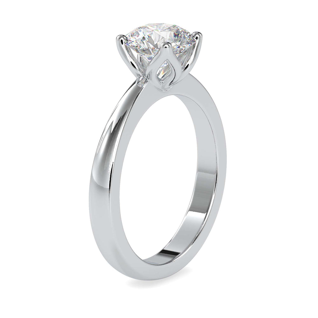 Spark 1.39ct Round Moissanite Solitaire Ring for women by Cutiefy