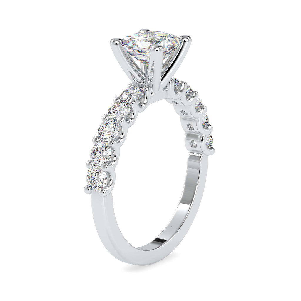 Katie 0.73ct Princess Moissanite Engagement Ring for women by Cutiefy