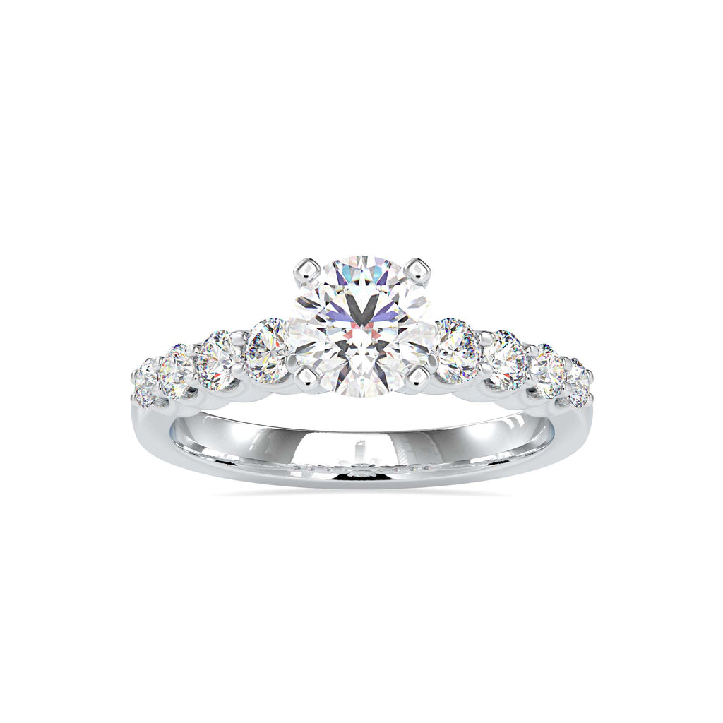Aria 1.38ct Round Moissanite Engagement Ring for women by Cutiefy
