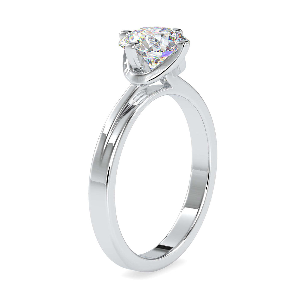 Sparkle 1.18ct Round Moissanite Solitaire Ring for women by Cutiefy