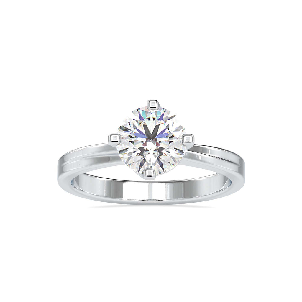 Sparkle 1.18ct Round Moissanite Solitaire Ring for women by Cutiefy