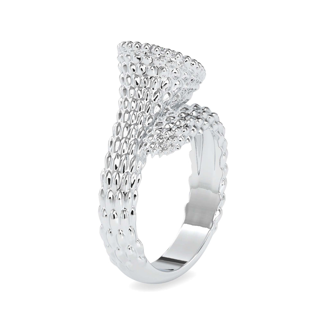 Moissanite solitaire Juliet silver ring design