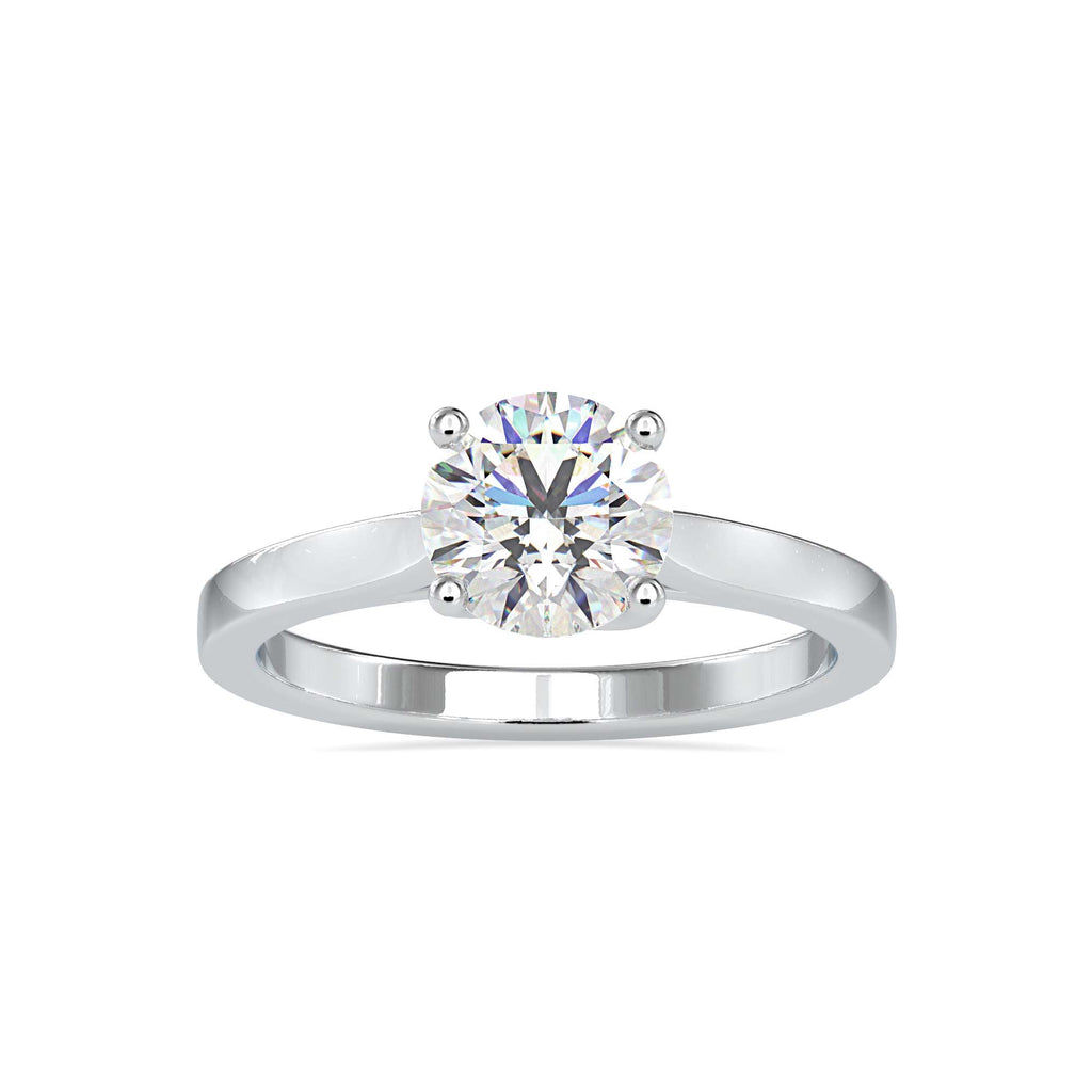 Glisten 1.19ct Round Moissanite Solitaire Ring for women by Cutiefy