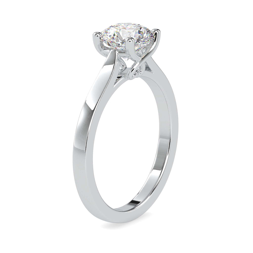 Glisten 1.19ct Round Moissanite Solitaire Ring for women by Cutiefy