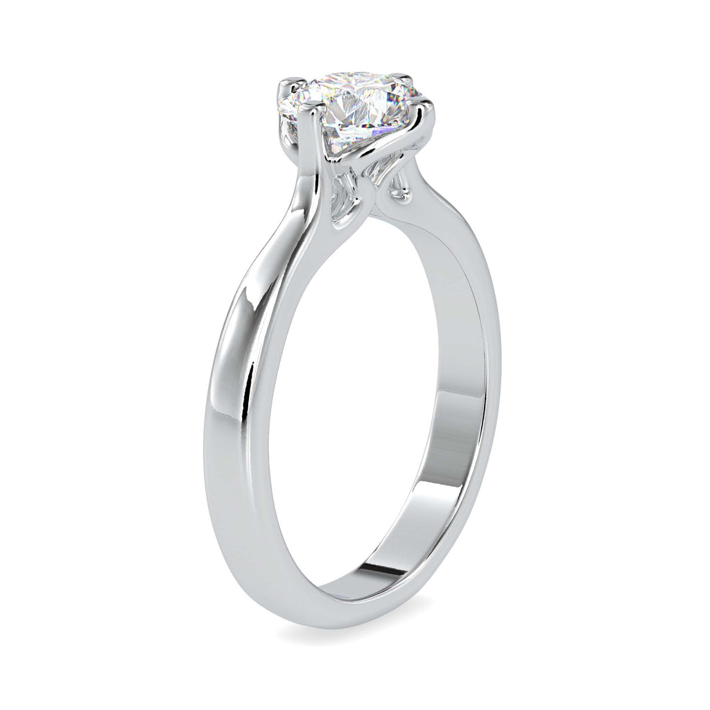 Mia 1.18ct Round  Moissanite Solitaire Ring for women by Cutiefy