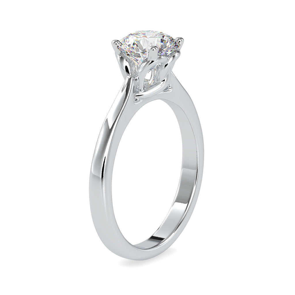Sunshine 1.18ct Round Moissanite Solitaire Ring for women by Cutiefy