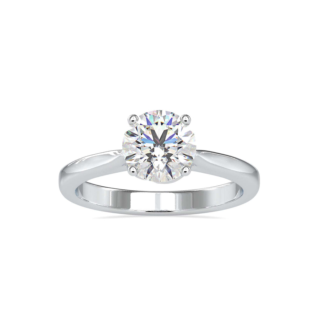 Sunshine 1.18ct Round Moissanite Solitaire Ring for women by Cutiefy